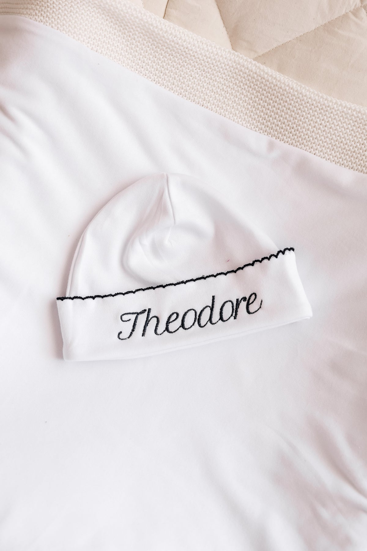 Sweet P Baby Cap | Navy Trim