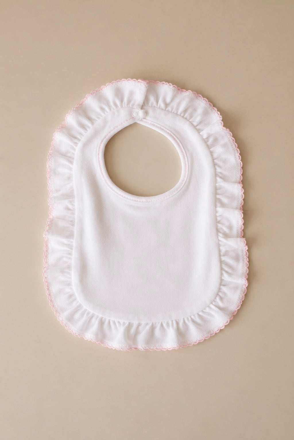 Picot Heirloom Ruffle Bib