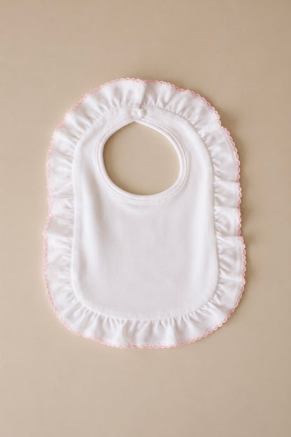 Picot Heirloom Ruffle Bib
