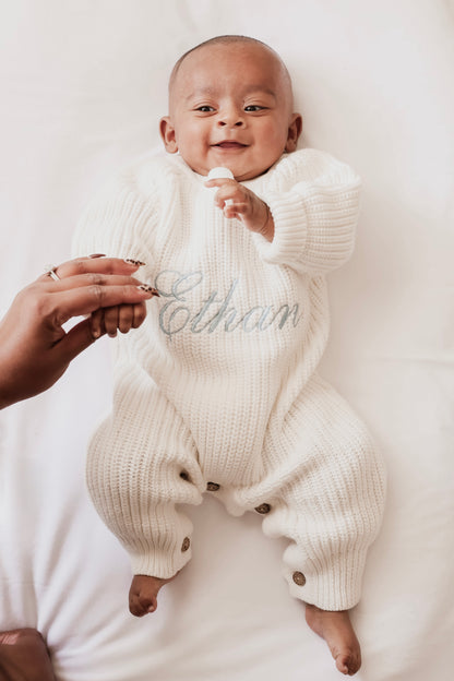 Milk Knit Romper