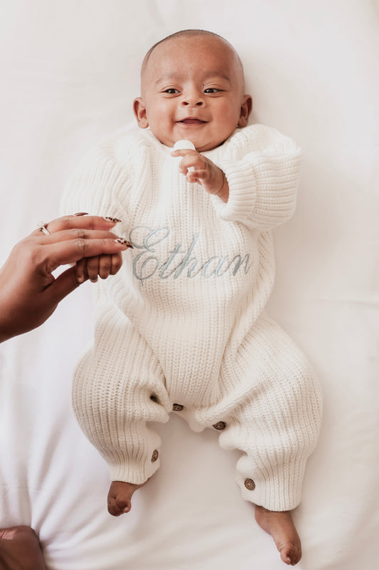 Milk Knit Romper