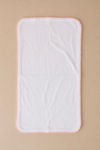 Picot Trim Burp Cloth