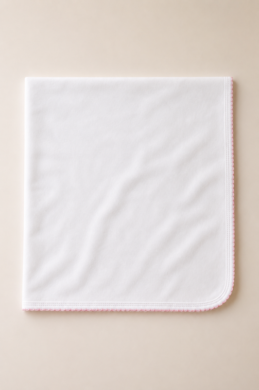 Picot Trim Heirloom Baby Blanket