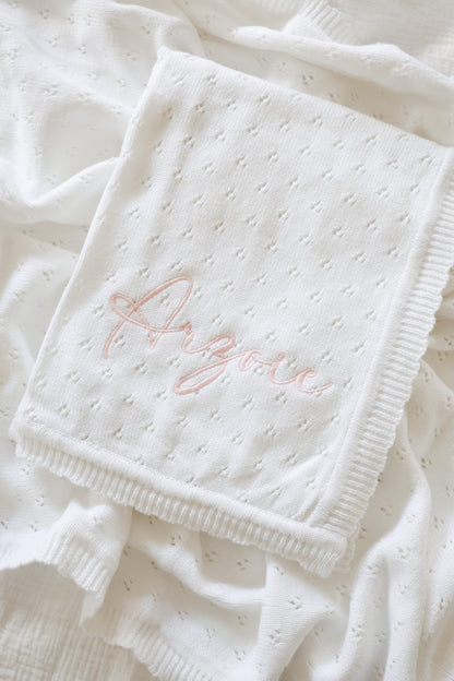Pointelle Blanket