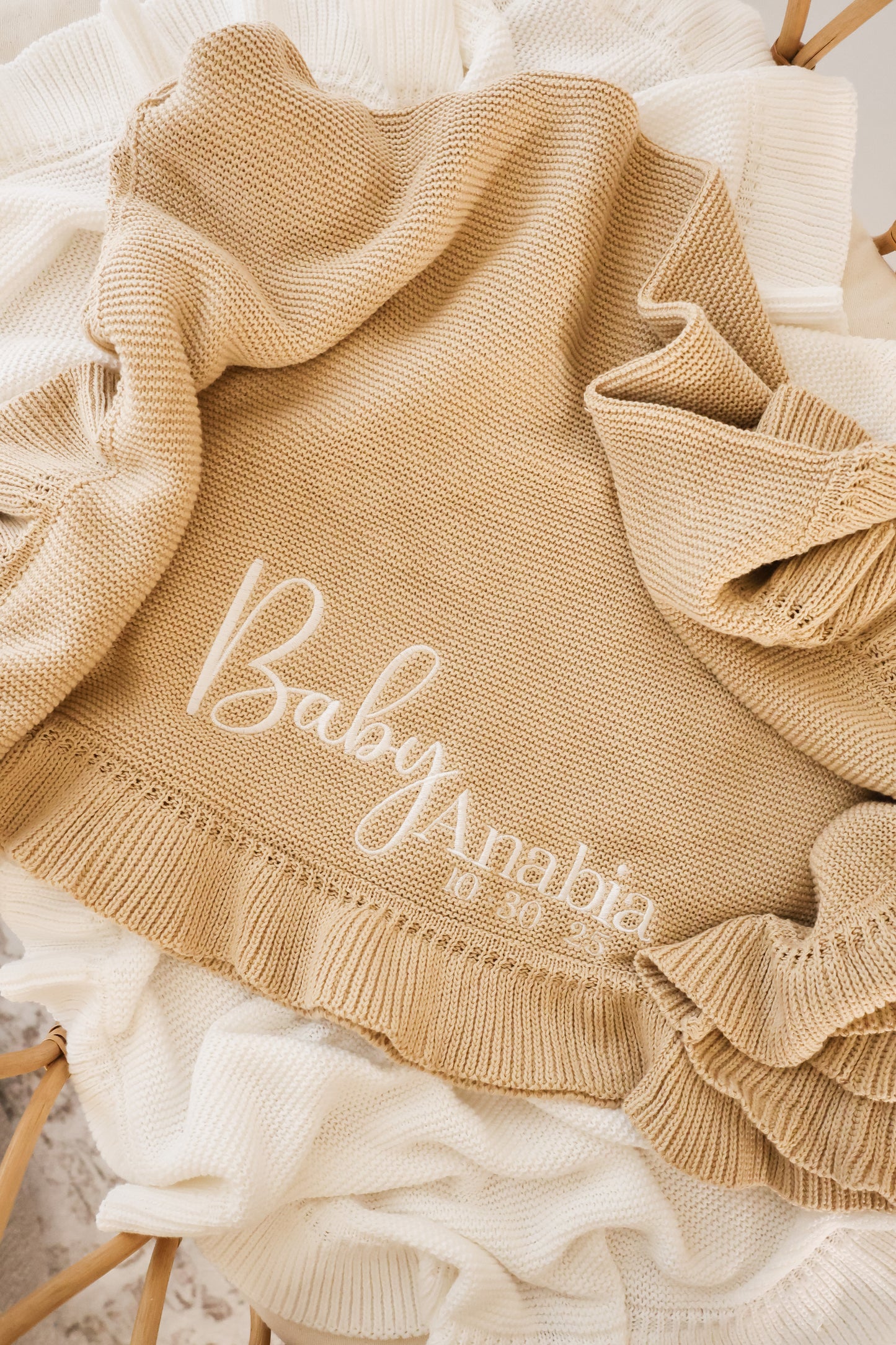 Organic Cotton Frill Blanket