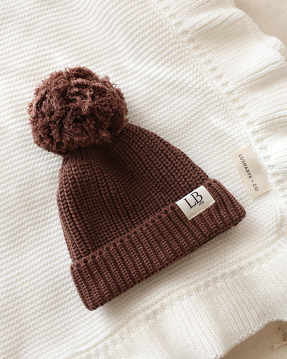 Chunky Knit Beanie | Cocoa
