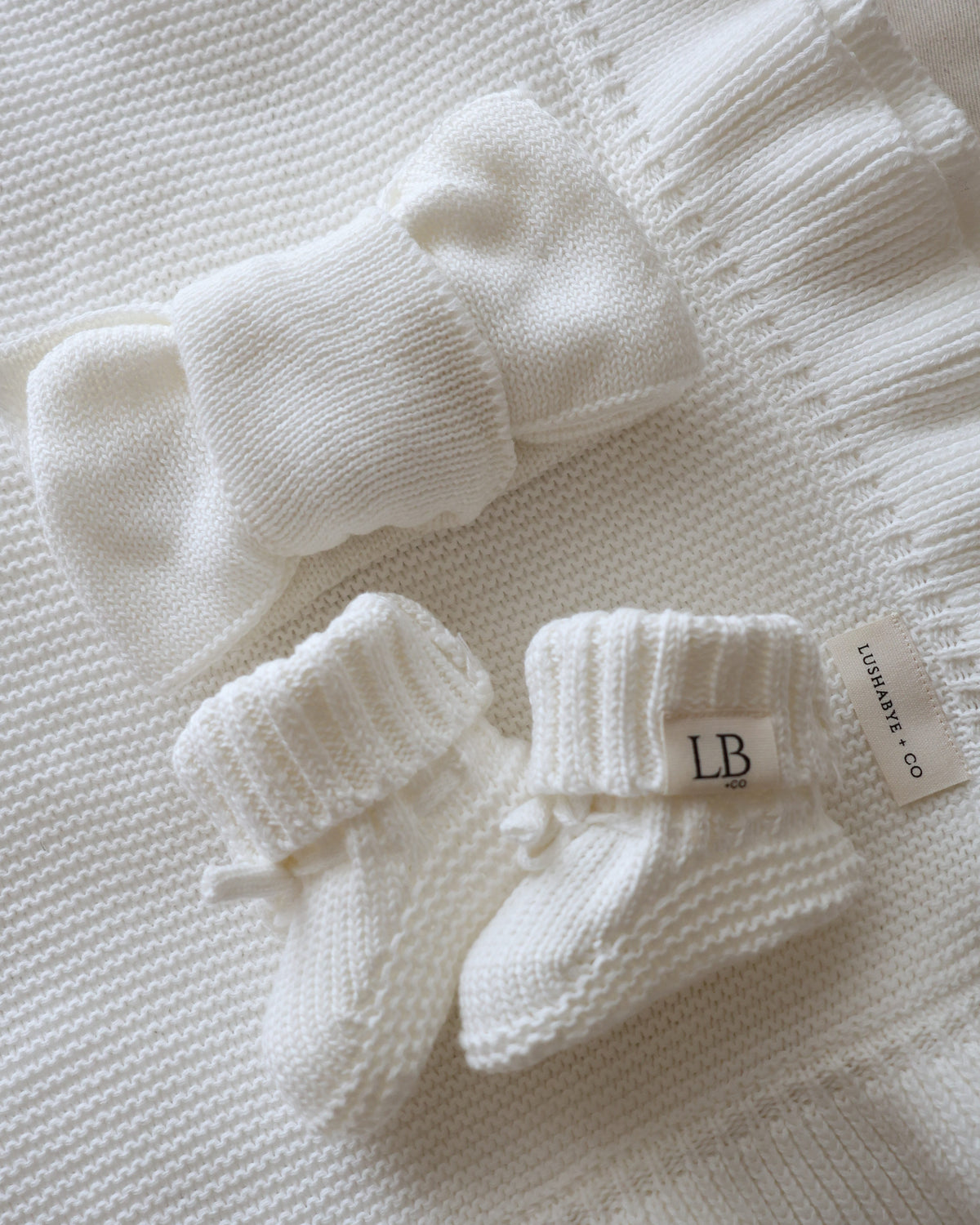 Chunky Knit Booties | Milk