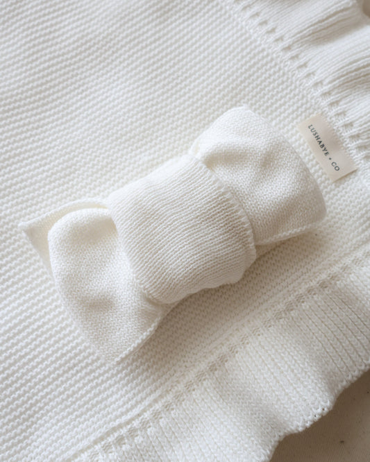 Chunky Knit Headband | White