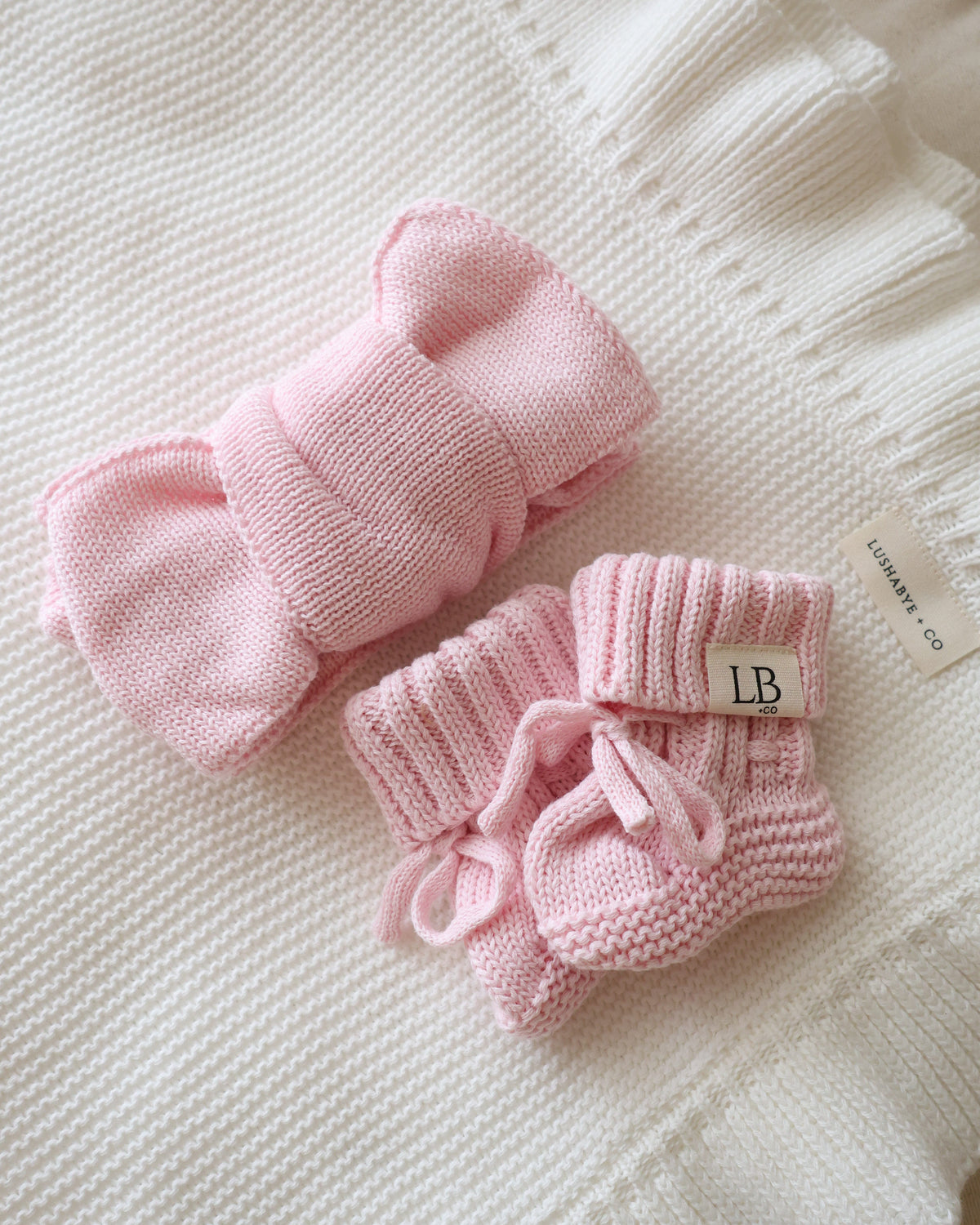 Chunky Knit Booties | Pink