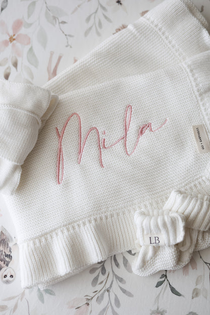 Organic Cotton Frill Blanket