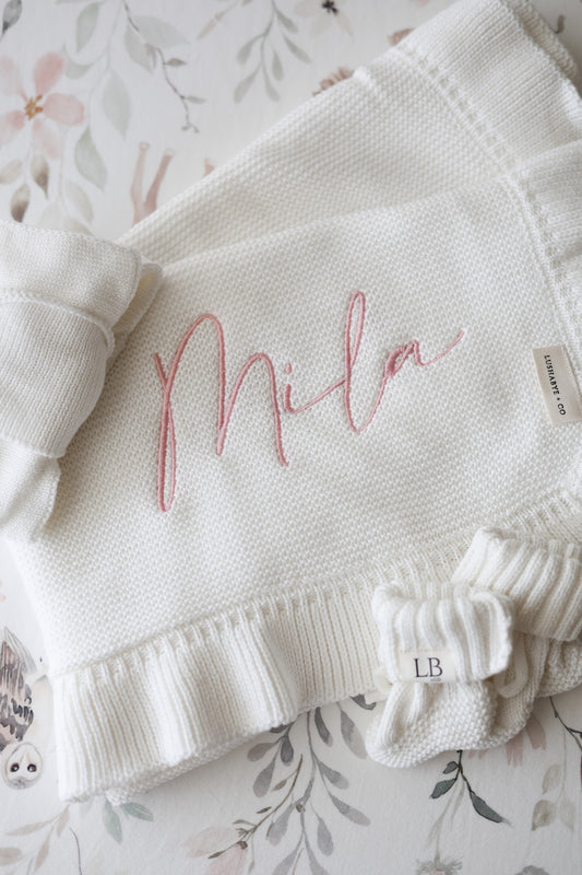 Organic Cotton Frill Blanket