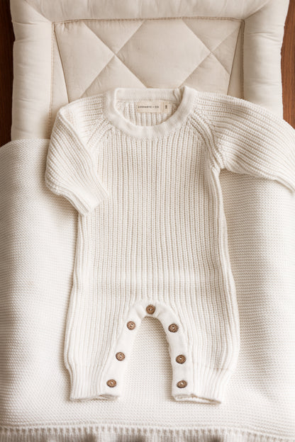 Milk Knit Romper